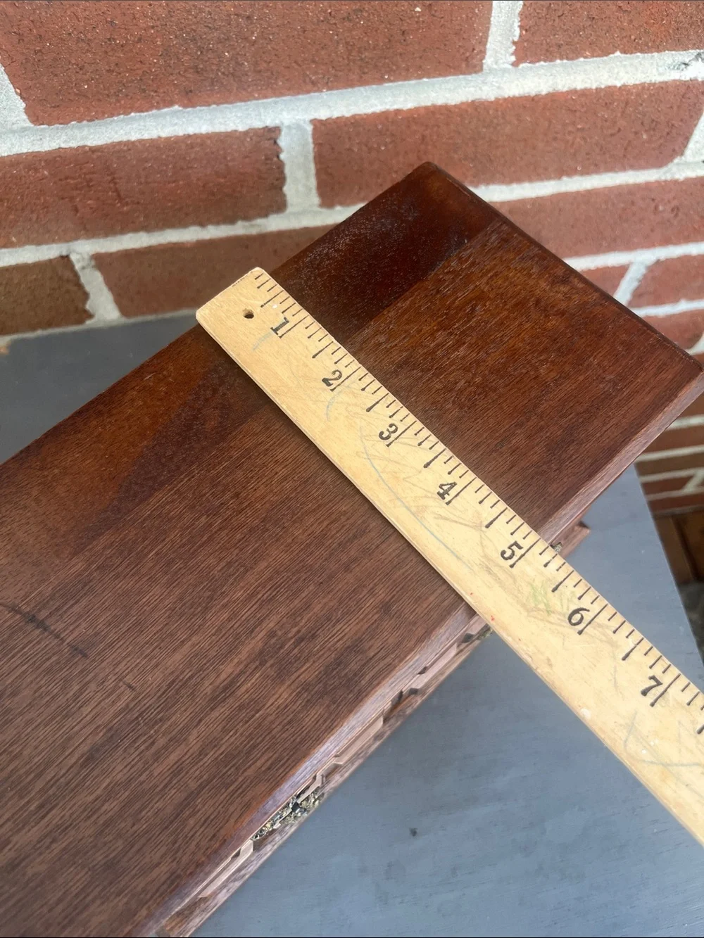 Vintage Wooden Jewelry Box with Music 4 Lined Drawers Table Top Chest Style